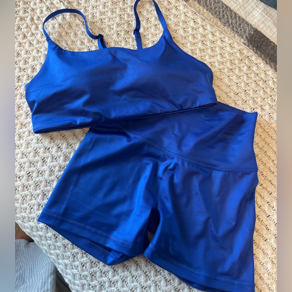 NWOT Aerie Blue Athletic Set - Picture 4 of 11